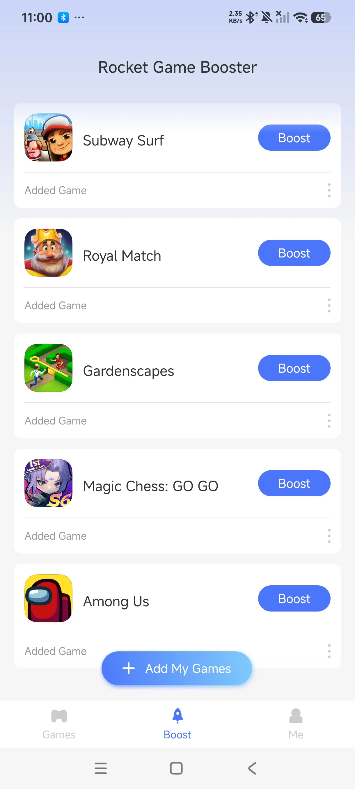Add Subway Surfers to Rocket via the Add My Games button